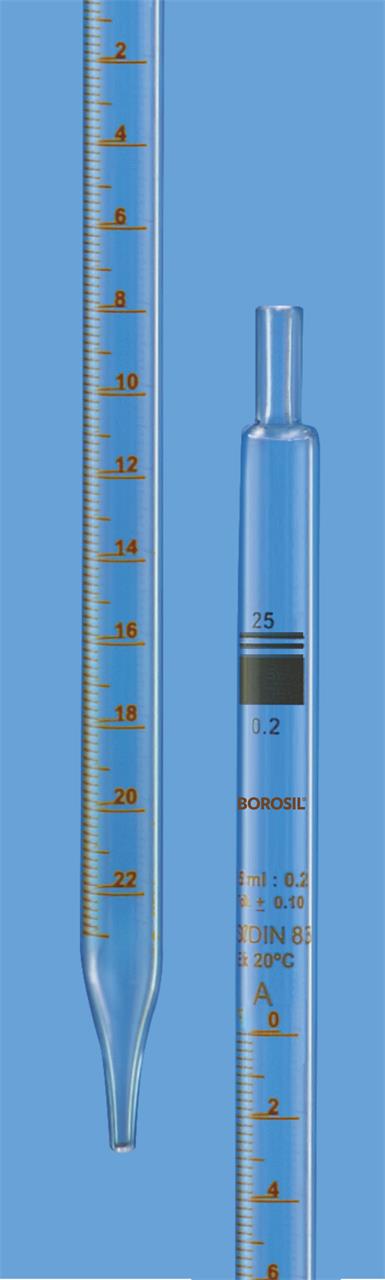 Graduated Pipette, Class A, 5 - 25 mL sizes available