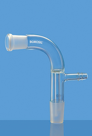 Adapter Receiver Bend With Vacuum Connection, Joints 14/23