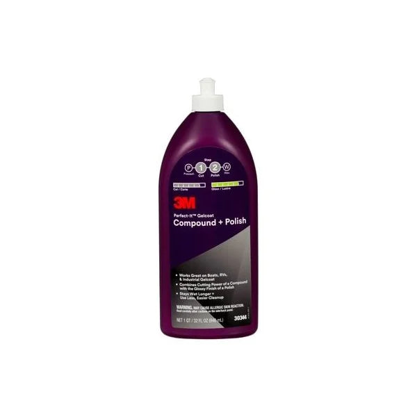 Load image into Gallery viewer, 3M™ Perfect-It™ Gelcoat Compound + Polish, 946 ml, 30344E