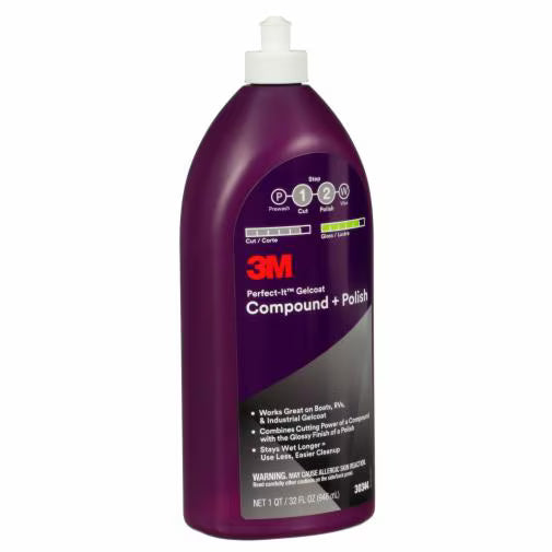 Load image into Gallery viewer, 3M™ Perfect-It™ Gelcoat Compound + Polish, 946 ml, 30344E