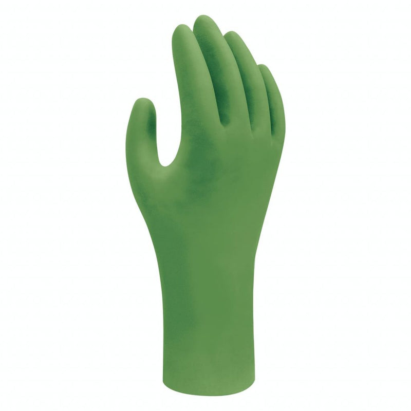 Load image into Gallery viewer, SHOWA Biodegradable Green Nitrile Gloves - 6110PF
