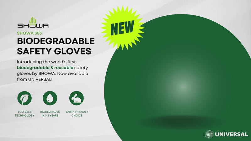 Load and play video in Gallery viewer, SHOWA 383 General Purpose Glove - Biodegradable
