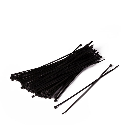 11" inch Releasable Black Cable Ties