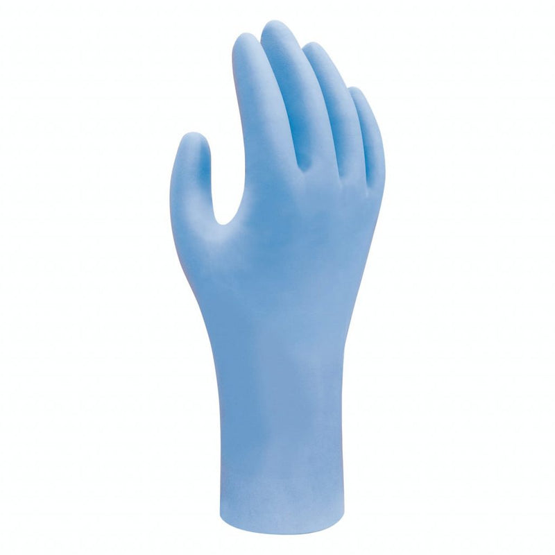 Load image into Gallery viewer, Showa 7502PF - Biodegradable Blue Nitrile Gloves