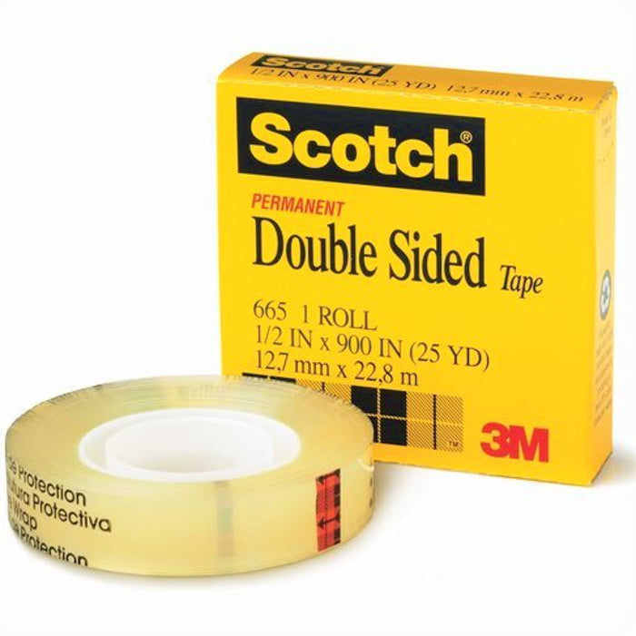 Load image into Gallery viewer, 3M 665 - Scotch Double Sided Tape - 12.7mm x 22.8m