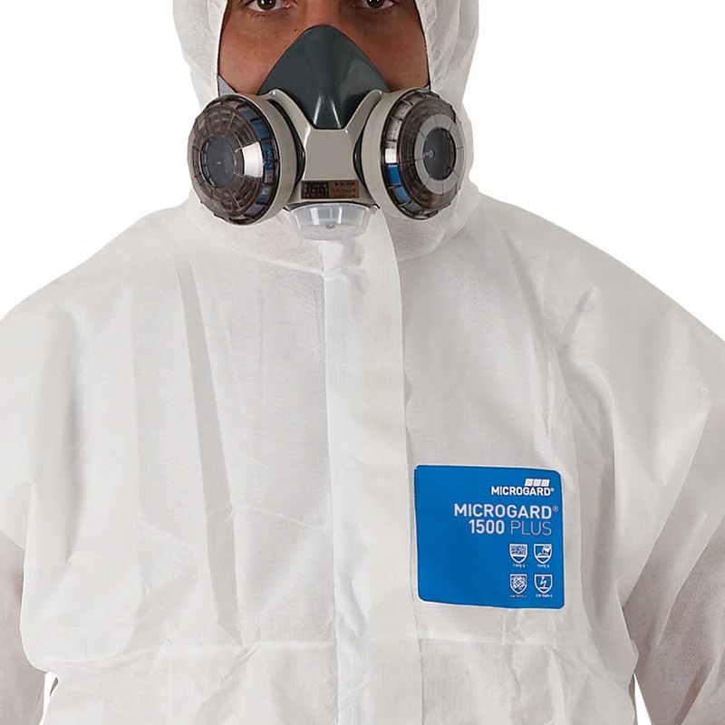 Load image into Gallery viewer, Microgard 1500 Protective Coverall - White WH15-S-00-138