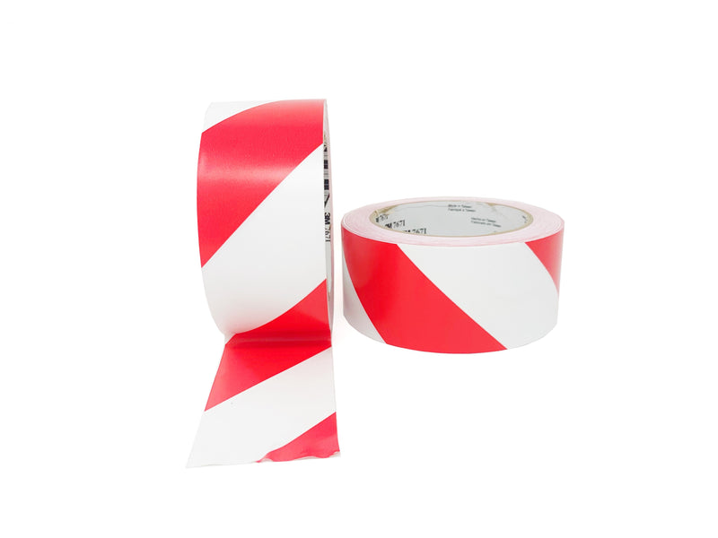 Load image into Gallery viewer, 3M 767 Hazard Marking Vinyl Tape - 50mmx33m - Red/White