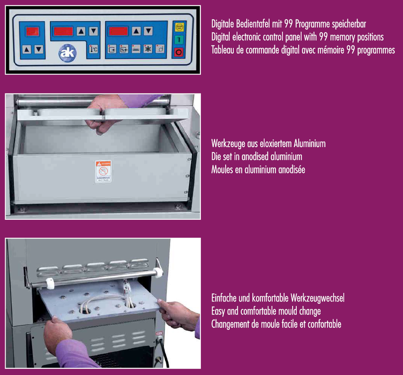 Load image into Gallery viewer, Semi-automatic food tray sealer with vacuum and inert gas function - Model TS-550

