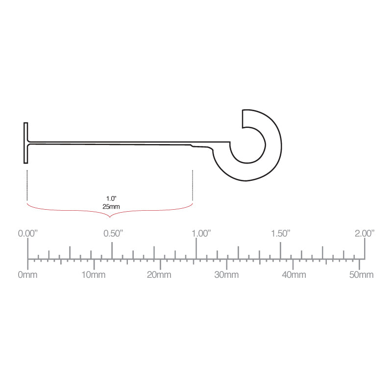 Load image into Gallery viewer, Avery Dennison Polypropylene Hooks - 25mm
