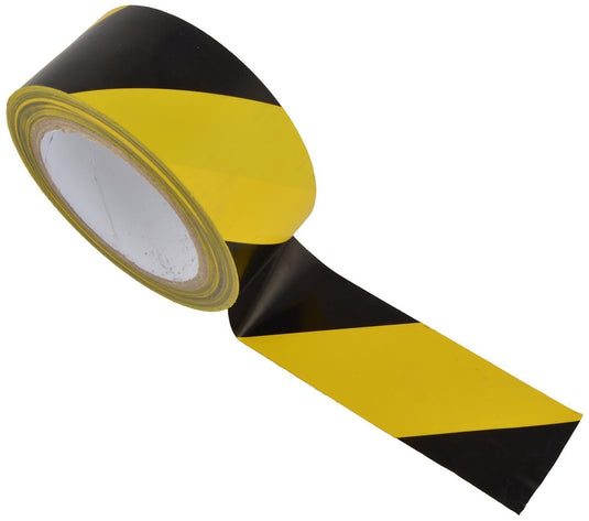 Black & Yellow Floor Marking Tape - 50mm x 33m