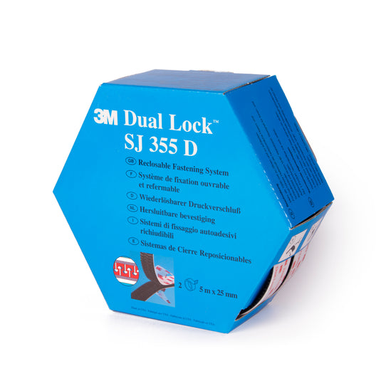 3M Dual Lock Reclosable Fastener 250 - SJ355D - Black