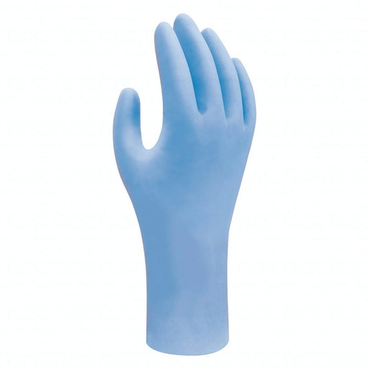 Showa 7500PF - Biodegradable Blue Nitrile Gloves
