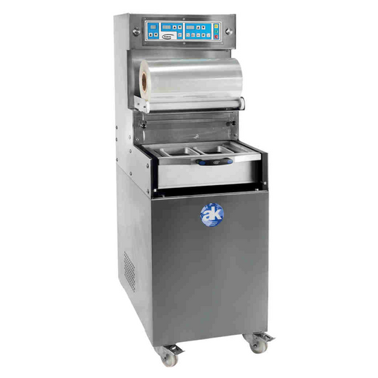 Semi-automatic food tray sealer with vacuum and inert gas function - Model TS-550