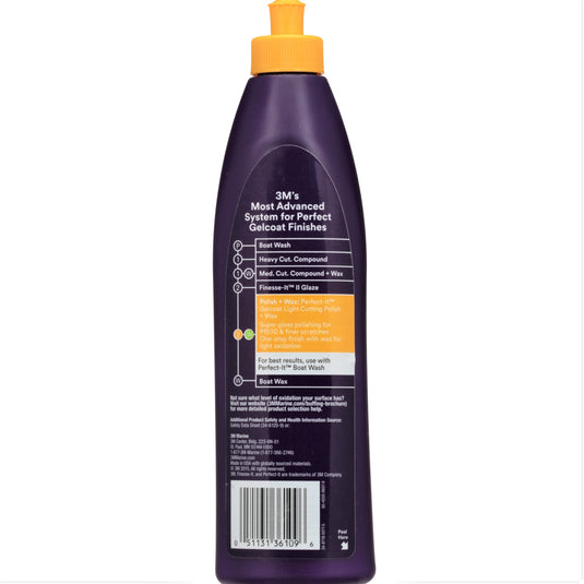 3M 36109 - Perfect-It Gelcoat Light Cutting Polish + Wax